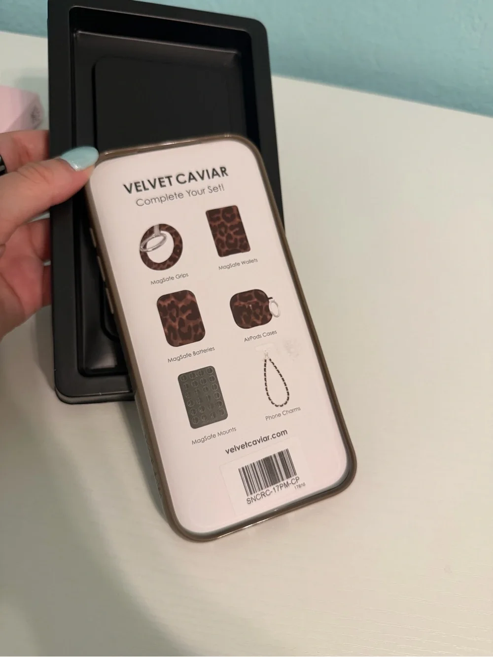 Velvet Caviar White Himalayan Croc iPhone 17 pro max Case